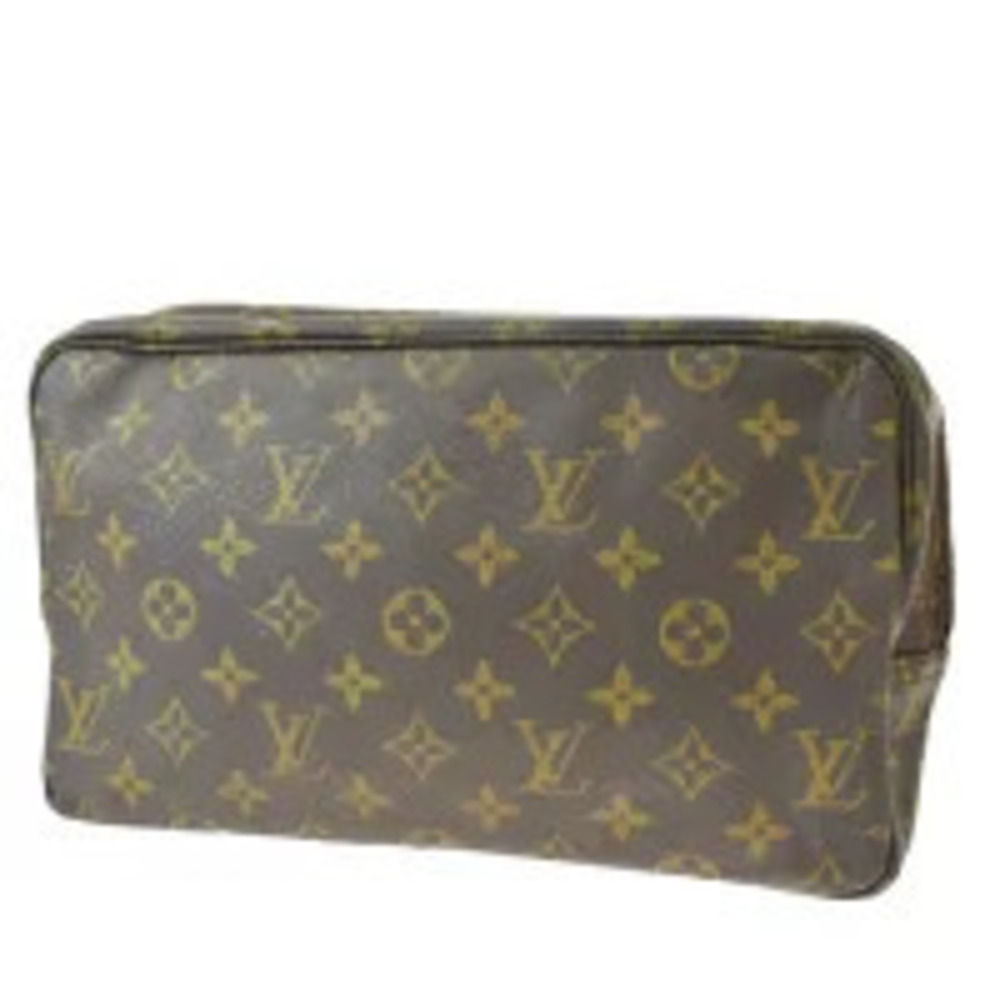Louis Vuitton Trouse Toilette Bag Shoulder Pouch Monogram Leather